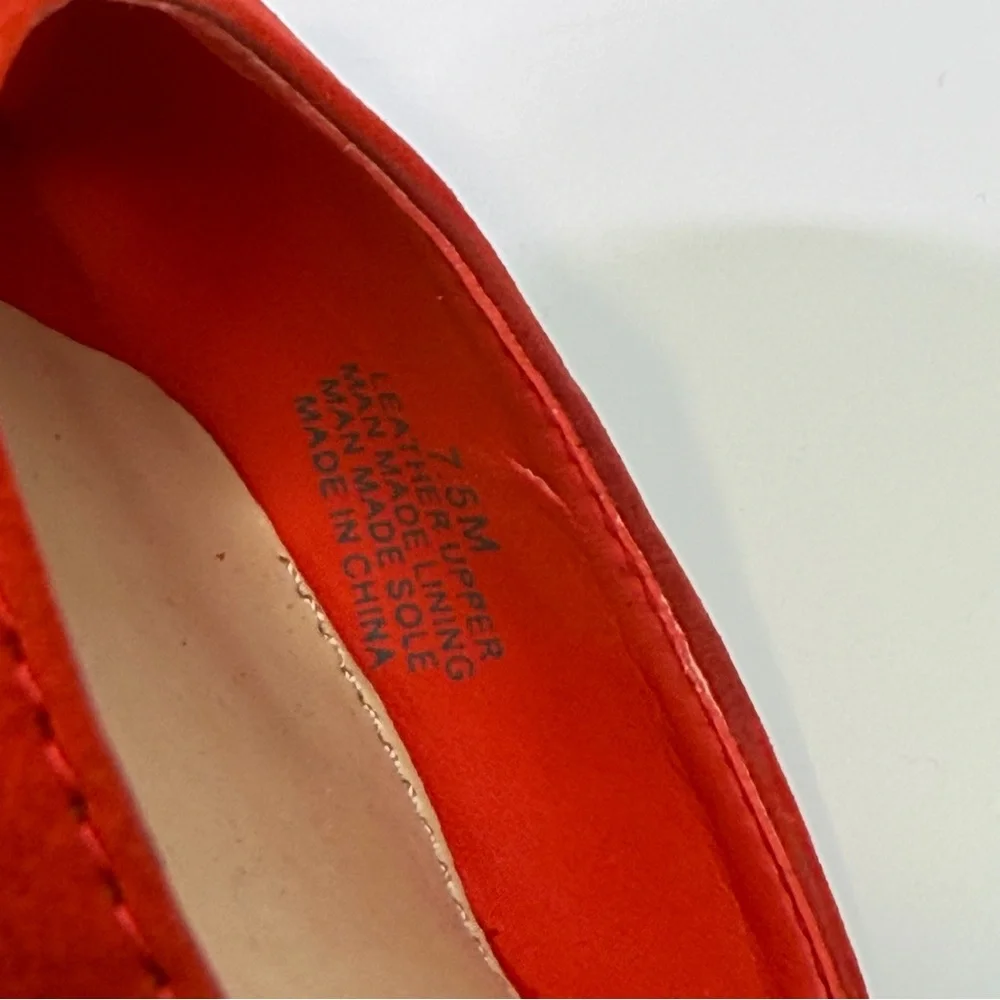Gianni Bini Red Multicolor Embroidered Wedge Sandals